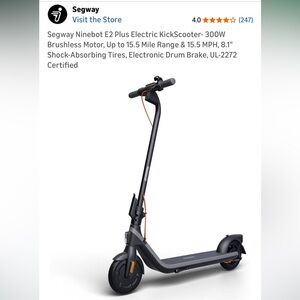Segway Ninebot E2 Plus Electric KickScooter